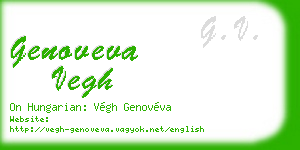 genoveva vegh business card